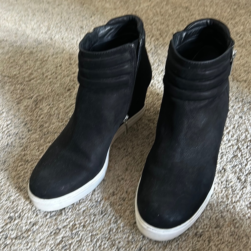 Linea Paolo suede wedge sneakers